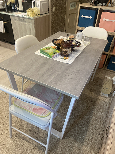 Деревянный стол Лота Лофт 120x75 дуб крафт табачный / черный матовый фото покупателя 995